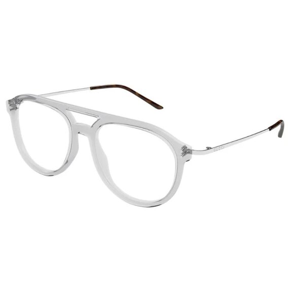 NEW GUCCI EYEGLASSES GREY SILVER UNISEX EYEWEAR GUCCI GG1708O 003